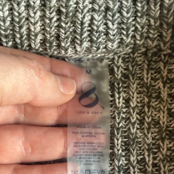 Lou & Grey Zip-Neck Ribbed Sweater - Picture 5 of 7